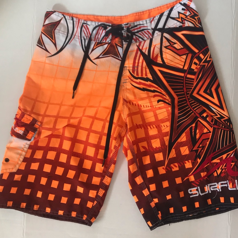 SURF LINE swim suit BOARD SHORTS TRUNKS SIZE 30